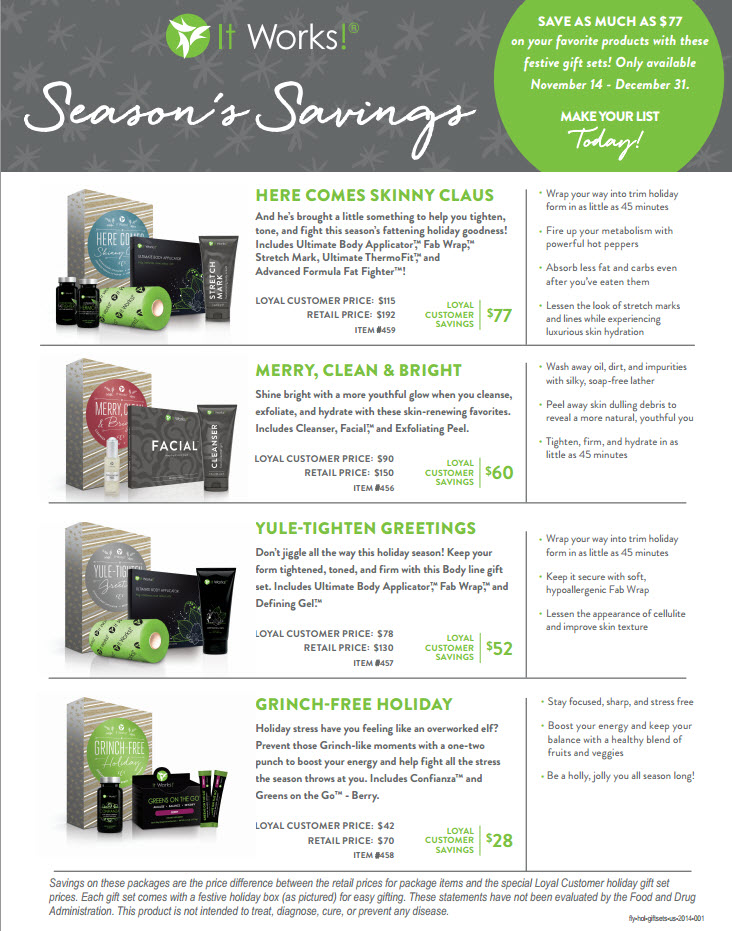 it works 2014 specials